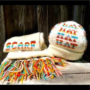Vintage “Scarf” and “Hat” Set
